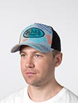 Бейсболка VON DUTCH арт. VD/1/CT/CAFE09  (голубой / серый)